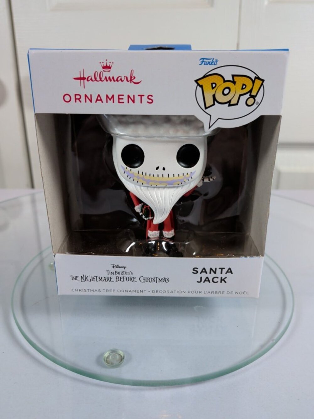 Hallmark Tim Burton The Nightmare Before Christmas Ornament Santa Jack Funko POP